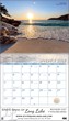 Seashores & Sunsets 2024 Wall Calendar open view, Item # TA-1958