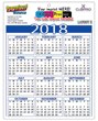 2024 Promotional Plastic Card Calendar 8.5x11 Full-Color Imprint Two Sides - 30 pt. Grid Style E