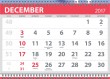 UG-607 Monthly grid calendar details