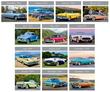 Self-Adhesive calendar No. VT-V8884 Classic Cars monthly images