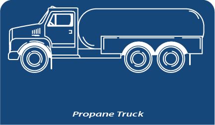 FC_Propane_Truck shaped stick-up self-adhesive calendar