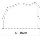 4C-Barn shaped stick-up self-adhesive calendar