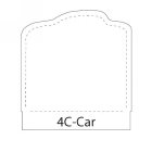 4C-Car shaped stick-up self-adhesive calendar