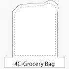 4C-Grocery_Bag shaped stick-up self-adhesive calendar