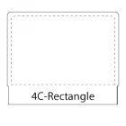 4C-Rectangle shaped stick-up self-adhesive calendar