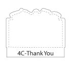 4C-Thank_You shaped stick-up self-adhesive calendar