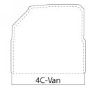4C-Van shaped stick-up self-adhesive calendar