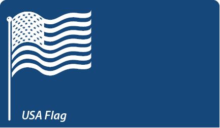 USA_Flag shaped stick-up self-adhesive calendar