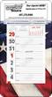 Weekly Memo Calendar w Big Numbers   - Patriotic thumbnail