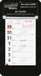 Promotional Big Numbers Weekly Memo Calendar  - Black thumbnail