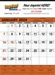 Orange & Black Commercial Contractor Calendar, 18x25 thumbnail