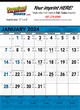 Contractor Calendar w Blue & Black Grid, 18x25 thumbnail