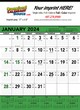 Contractor Commercial Calendar Green & Black, 18x25 thumbnail