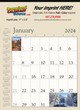Decorator Memo Calendar with Tan Background thumbnail