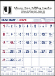 Patriotic Colors Contractor Calendar, 18x25,  thumbnail