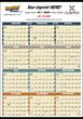 Year In View Promotional Calendar with Multi-Color Grids Size 27x38 | 2024 thumbnail