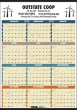 Laminated 12-Month-View Calendar, 27x38, Full Color Imprint Option | Julian Dates | Week Numbers | 2024 thumbnail