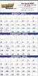 3-Month Calendar with Julian Dates (4 Sheets) Custom Imprint available thumbnail