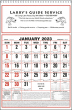 Large Almanac Commercial Calendar Size 11x17 thumbnail