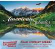 America Splendor Promotional Wall Calendar  - Stapled - Foil Stamped Ad Copy thumbnail