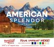 America Splendor Promotional Wall Calendar  - Stapled - Foil Stamped Ad Copy thumbnail
