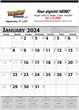 Contractor Planner Calendar, Grey & Black,  thumbnail