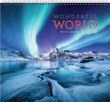 Wonderful World Scenic Executive Calendar 2024, Spiral, 13.5x25.5 thumbnail