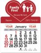 Red & Black Classic Pad Stick-Up Calendar - Heart, Car, Tow Truck, Semi thumbnail
