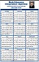 12 Months In View Calendar w Full Color Ad Imprint Size 14x22 thumbnail