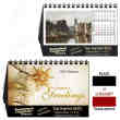Fine Arts Tent Desk Calendar Foil Stamped Ad Copy thumbnail