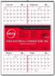 Custom 4-Month In View per page Calendar, size 19.5x27, 3 Sheet, Tinned Top thumbnail