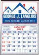 Memo Master Half Apron Calendar with 2-Color Red-Blue Imprint 20.5x28.5 thumbnail