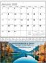Full-Color Imprint Single Pocket Wall Calendar, 8.75x11.625, Spiral thumbnail