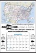 Mid Size U.S. Map full Apron Calendar w 12 Month Pad 17x25 thumbnail