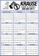 Large Year-In-View Planner Calendar 27x39 Blue & Black thumbnail