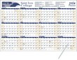 12 Month View Horizontal Calendar w/Write-On/Wipe-Off Surface size 36x24 thumbnail