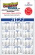 Custom Year-In-View Calendar Card 11x17, Full Color Imprint 2-Sides, 14 pt. Laminated thumbnail