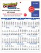 UV-Coated Year-At-A-Glance Plastic Calendar Card, Size 8.5x11 with Full-Color Imprint Two Sides - 10 pt. thumbnail
