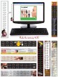 Keyboard Calendar Sticker - Decal 11x1.75 Rectangle Shape - UV Coated Vinyl thumbnail