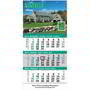 3-Month View Calendar 12x24.5, 2-Panels Construction, Tear Off Grid, B&W Drop Ad thumbnail