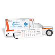 Ambulance Die Cut Desk Calendar - Heavy chipboard construction thumbnail